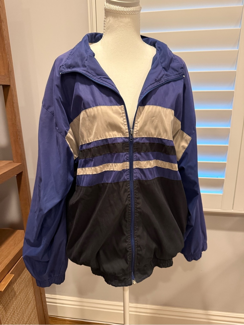 Original Penguin Sport Blue and Beige Colorblock Jacket